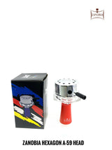 Zanobia Hexagon Glass Silicon Hookah Bowl with heat management