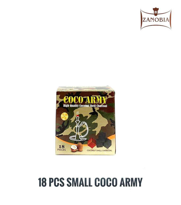 Coco Army 18 Pcs ¼ Kg Coconut Charcoal Coco/Army/18B/40C/Char