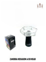 Zanobia Hexagon Glass Silicon Hookah Bowl (Yellow)