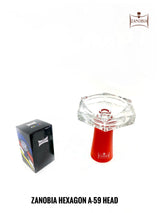 Zanobia Hexagon Glass Silicon Hookah Bowl (Green)