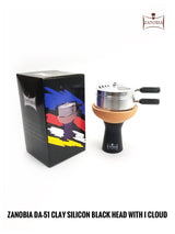 Zanobia Clay Silicon Hookah Bowl with Heat Management (Black)