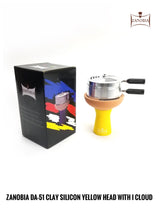 Zanobia Clay Silicon Hookah Bowl with Heat Management (Yellow)