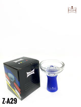 Zanobia Glass Silicon Hookah Bowl (Blue)
