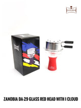Zanobia Glass Silicon Hookah Bowl with Heat Management (Red)