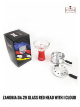 Zanobia Glass Silicon Hookah Bowl with Heat Management (Red)