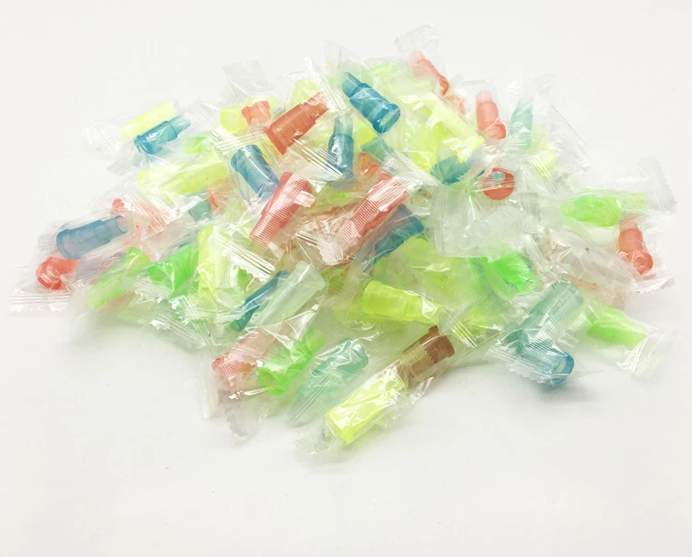 Bag of plastic multicolour hookah mouth tips