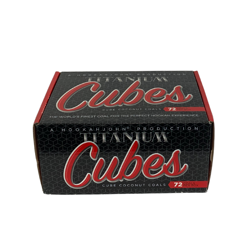 Titanium Cubes 72 Cube Coconut Charcoal Box